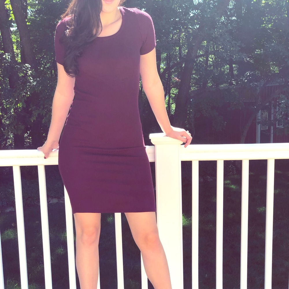 Maroon Sweater Dress